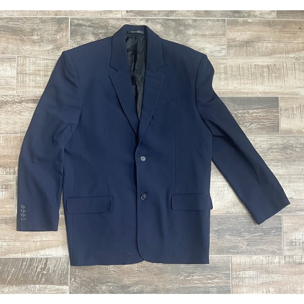$3795 NWT Balenciaga Navy 100% Wool Blend 2-Button Oversized Blazer Sport Coat M